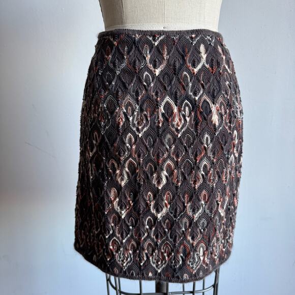 MISSONI Multicolor Paisley Pattern Crochet Mini Skirt - Picture 4 of 9